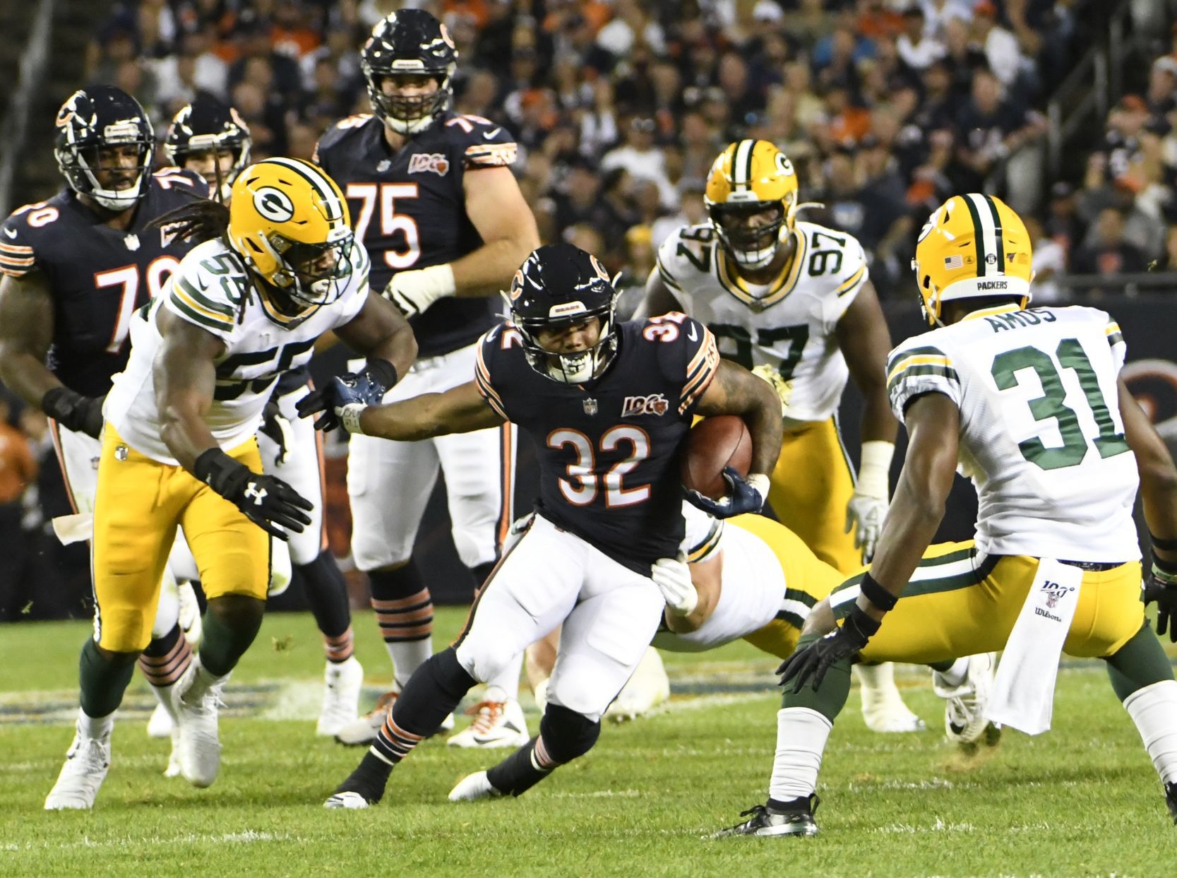 Packers 10, Bears 3